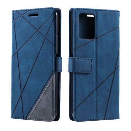 Чехол-книжка Skin Feel Splicing  Vivo Y21 2021 / Y33s - синий