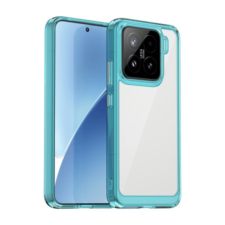 Противоударный чохол Colorful Acrylic Series для Xiaomi 15 - синий