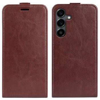Фліп-чохол з фактурою R64 Single на Samsung Galaxy S25 FE 5G - коричневий