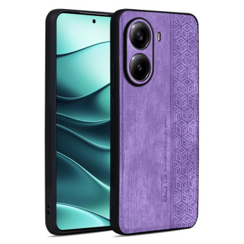 Чехол AZNS с 3D-тиснением и мягким покрытием Skin Feel на Xiaomi Poco X7 Pro - фиолетовый