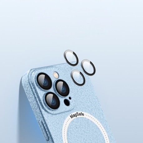 Протиударний чохол Ice Texture MagSafe для iPhone 14 Pro - блакитний