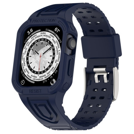 Ремешок Silicone Integrated для Apple Watch Series 8/7 41mm/40mm/38mm - синий