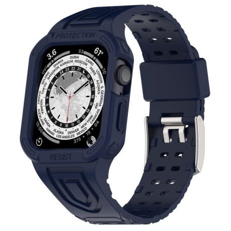 Ремінець Silicone Integrated для Apple Watch Series 8/7 45mm/44mm/42mm - синій