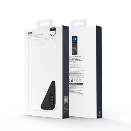 Кожаный чехол-книжка DUX DUCIS Hivo Series на iPhone 17 Pro - черный