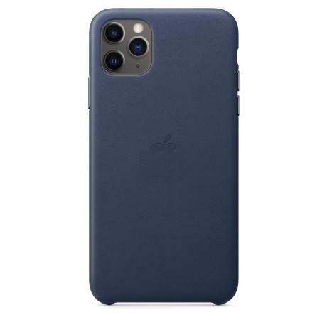 Кожаный Чехол Leather Case Midnight Blue для iPhone 11 Pro Max