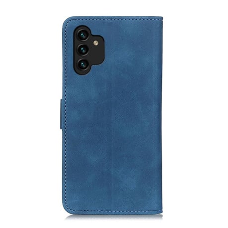 Чехол-книжка KHAZNEH Cowhide Texture на Samsung Galaxy A13 4G - синий