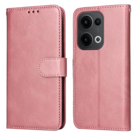 Чоловіча книжка Classic Calf Texture Flip Leather для OPPO Reno13 Global - золото