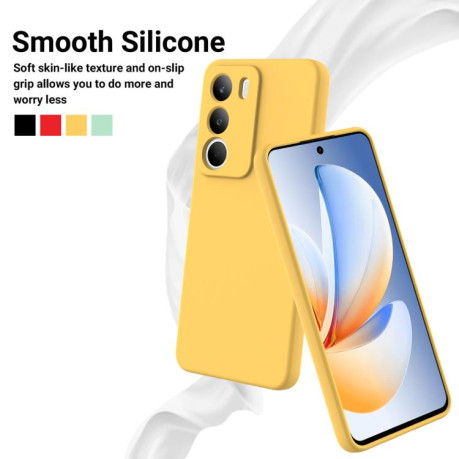 Силіконовий чохол Solid Color Liquid Silicone на Realme C71 4G - жовтий