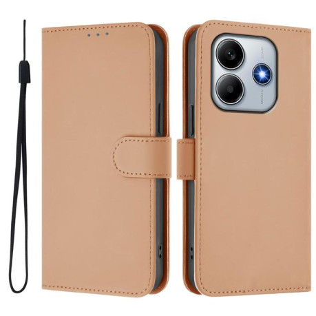 Чохол-книжка Skin Feel Solid Color Leather Xiaomi Poco M7 Pro 5G - Nude