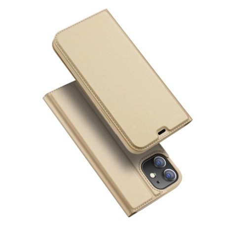Чехол-книжка DUX DUCIS Skin Pro Series на iPhone 12 Mini - золотой