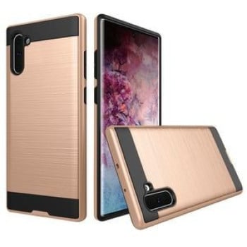 Протиударний Чохол Brushed Metal Armor Samsung Galaxy Note 10 Золотий