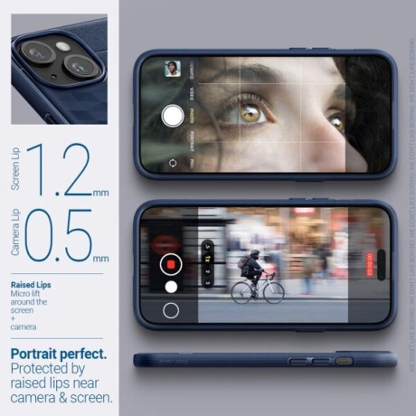 Оригинальный чехол Caseology Parallax Mag MagSafe для iPhone 15 - Midnight Blue