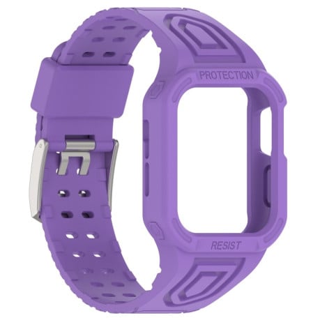 Ремешок Silicone Integrated для Apple Watch Series 8/7 45mm/44mm/42mm - фиолетовый