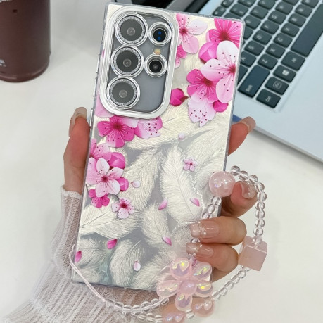Протиударний чохол Flowers and Plants Series для Samsung Galaxy S25 Ultra 5G - Peach Blossom