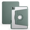 Чехол-книжка Acrylic 360 Degree Rotation Holder Leather для iPad Pro 13 2024 - зеленый