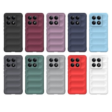 Силиконовый чехол Magic Flannel для Xiaomi 14T Pro 5G Global - белый