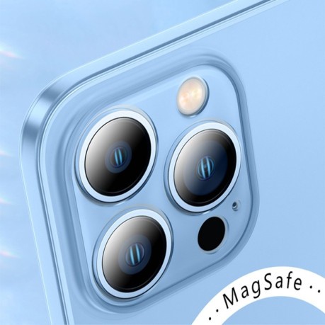 Противоударный чехол Magnetic Magsafe PC для iPhone 14 Plus - синий