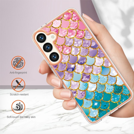 Противоударный чехол Electroplating IMD для Samsung Galaxy S24+ 5G - Scales