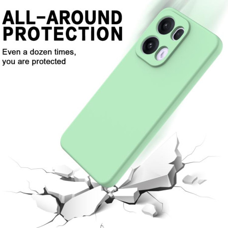 Силіконовий чохол Solid Color Liquid Silicone на OPPO Reno13 Pro 5G - зелений