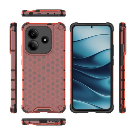 Протиударний чохол Honeycomb на Xiaomi Redmi Note 14 5G - червоний