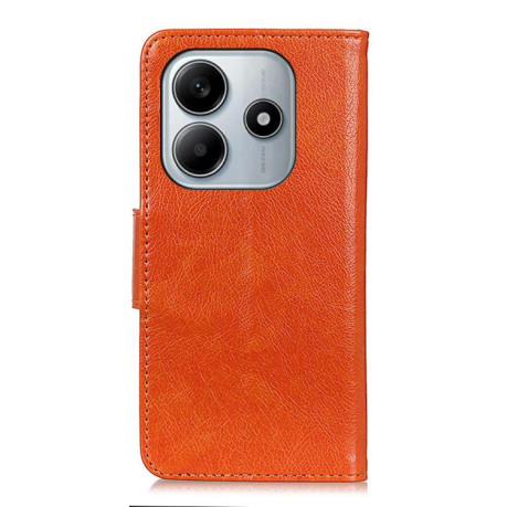 Чехол-книжка Mirren Crazy Horse для Xiaomi Redmi Note 14 4G 164.84mm - оранжевый