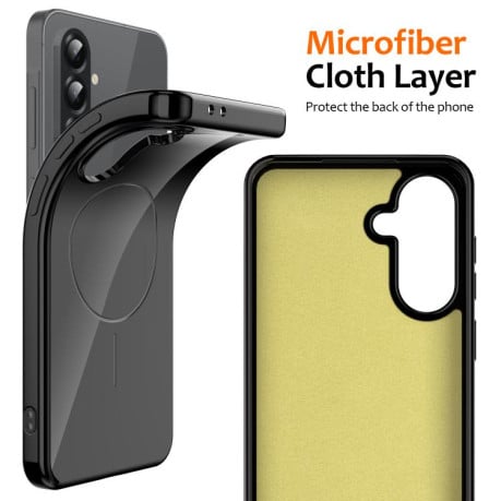Чохол Glossy TPU Shockproof з MagSafe на Samsung Galaxy A17 5G/4G - чорний