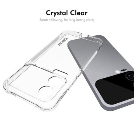 Силиконовый прозрачный чехол ENKAY Clear на Xiaomi 17 Pro Global
