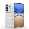 Силиконовый чехол Magic Flannel для Samsung Galaxy S26+ 5G — белый