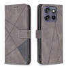 Чехол-книжка Rhombus Texture для Motorola Edge 50 Neo - серый