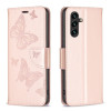 Чохол-книжка Butterflies Pattern для Samsung Galaxy A35 – рожеве золото
