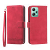 Чехол-книжка Dierfeng Dream для Xiaomi Redmi Note 12 4G - красный