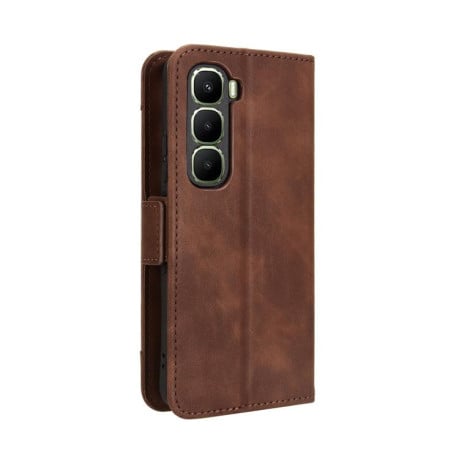 Чохол-книжка Skin Feel з м'якою фактурою Calf на Infinix Hot 60i 4G / Hot 60 5G - коричневий