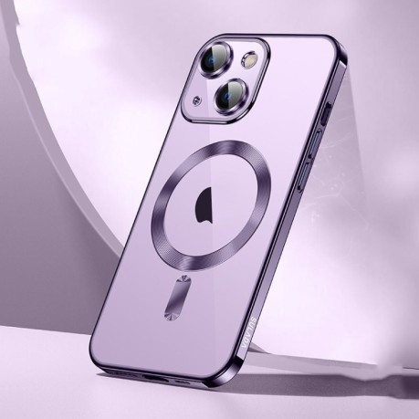 Чохол SULADA MagSafe Plating TPU на iPhone 15 Plus - фіолетовий