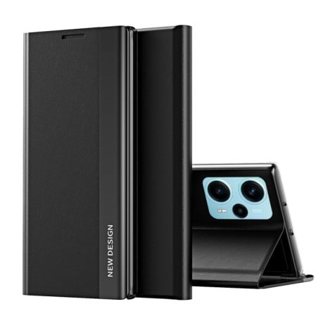 Чохол-книжка Electroplated Ultra-Thin для Xiaomi Poco F5 - чорний