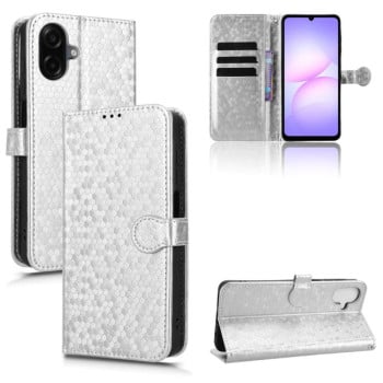 Чохол-книжка Honeycomb Dot на Samsung Galaxy A07 4G - сріблястий