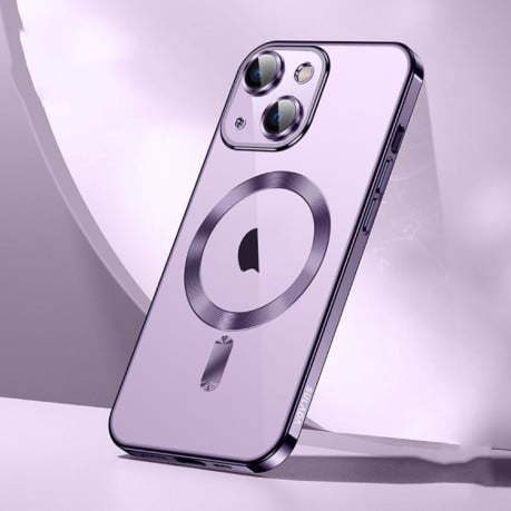 Чохол SULADA MagSafe Plating TPU на iPhone 15 Plus - фіолетовий
