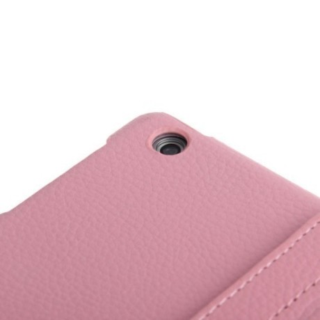 Чехол 360 Degree Litchi Texture  Case розовый для iPad Air