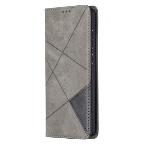 Чехол-книжка Rhombus Texture на Samsung Galaxy A72 - серый