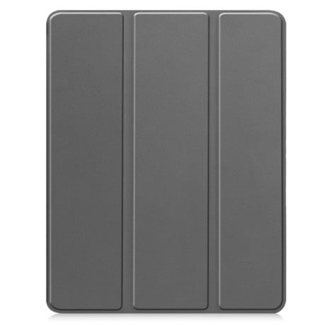 Чехол-книжка Custer Pattern Pure Color 3-Fold Holder на iPad Pro 13 2024 - серый