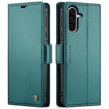 Чехол-книжка CaseMe 023 Butterfly Buckle Litchi Texture RFID Anti-theft Leather для Samsung Galaxy A56 - зеленый