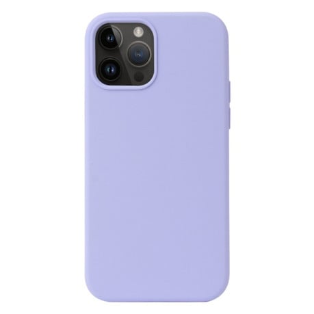 Силіконовий чохол Solid Color Liquid на iPhone 15 Pro Max - фіолетовий