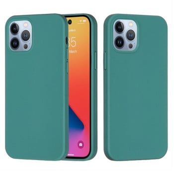 Чехол Solid Color Liquid Silicone на  iPhone 14 Pro - зеленый