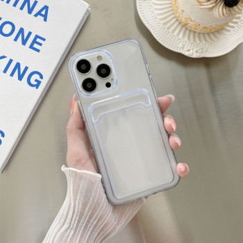 Противоударный чехол Card Bag для iPhone 14 Pro Max - прозрачный
