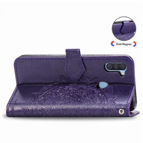 Чехол-книжка Mandala на Samsung Galaxy A11/M11 - фиолетовый