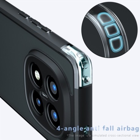 Протиударний чохол Armor Precise Hole PC Hybrid TPU для Xiaomi Redmi Note 14 Pro+ 5G - прозорий