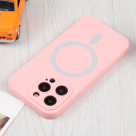 Протиударний чохол Liquid Silicone Full (Magsafe) для iPhone 15 Pro Max - рожевий