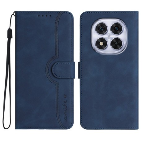 Чохол-книжка Skin Feel Heart Amile для Xiaomi Redmi Note 14 Pro 5G/Poco X7 - синій