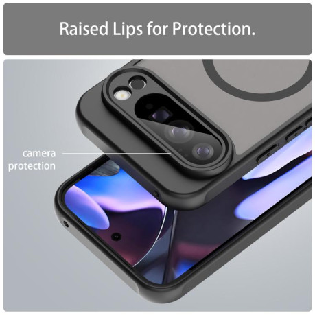 Протиударний чохол Fan Dun Series TPU Hybrid PC Frosted Magsafe для Google Pixel 10 Pro XL - чорний