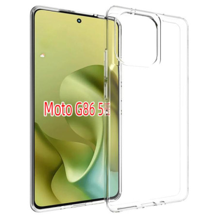 Противоударный чехол Waterproof Texture для Motorola Moto G86 5G - прозрачный