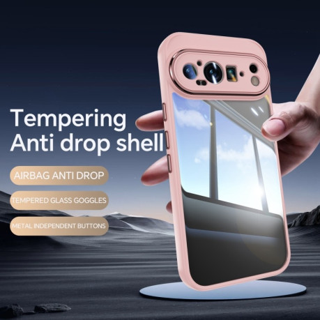 Протиударний чохол Acrylic Hybrid TPU Armor Shockproof для Google Pixel 9 Pro XL - рожевий